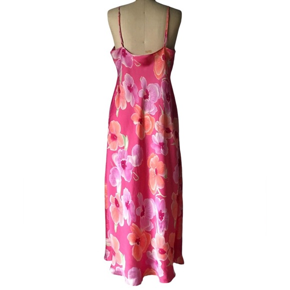 VTG NATORI SLIP DRESS IN A FLORAL PRINT - Picture 5 of 10